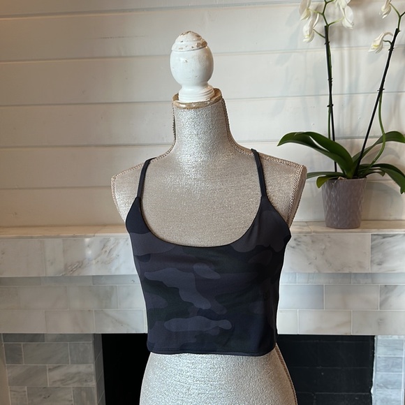 Glyder Pure Sports Bra Smoke Camo Print Size Large - Picture 3 of 11